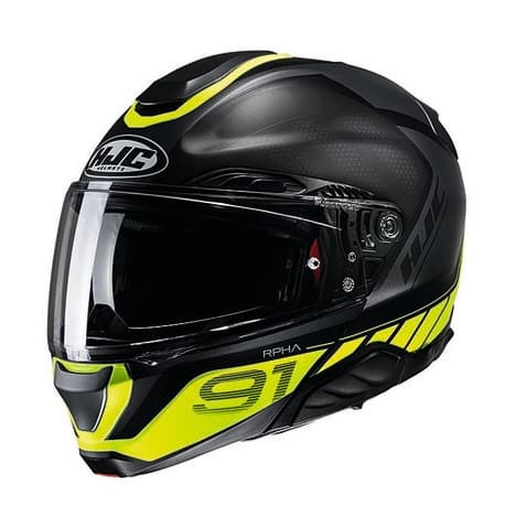 HJC Hjälm RPHA 91 Rafino Svart/Fluo Gul MC3HSF – L 58