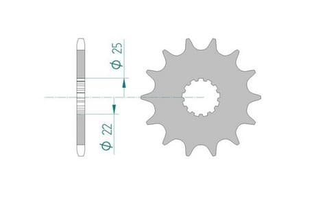 Afam Front sprocket 520