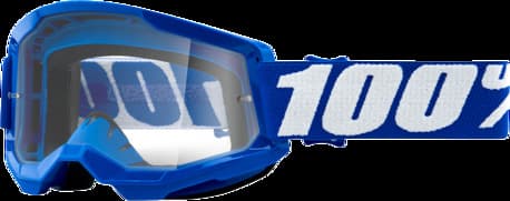 100% Strata 2 Goggles 2 Blue Clear