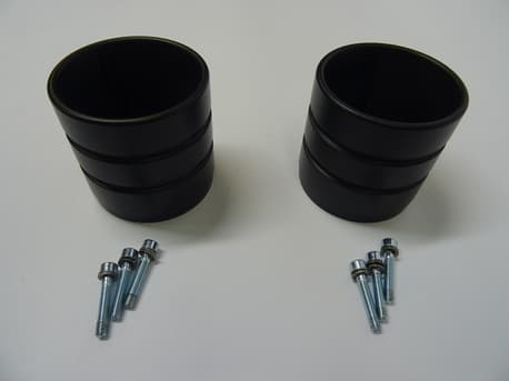 Endcaps 3,5" slashcut BLACK